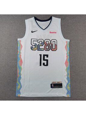 Youths Kids Nikola Jokic White Stitched Jersey